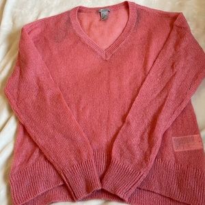 H&M Salmon colored lightweight sweater, size small
